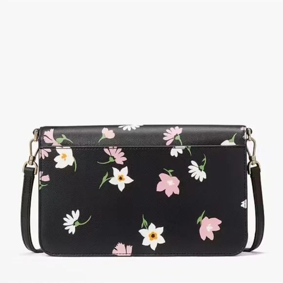 Kate Spade Black Floral Crossbody Bag - Picture 3 of 7